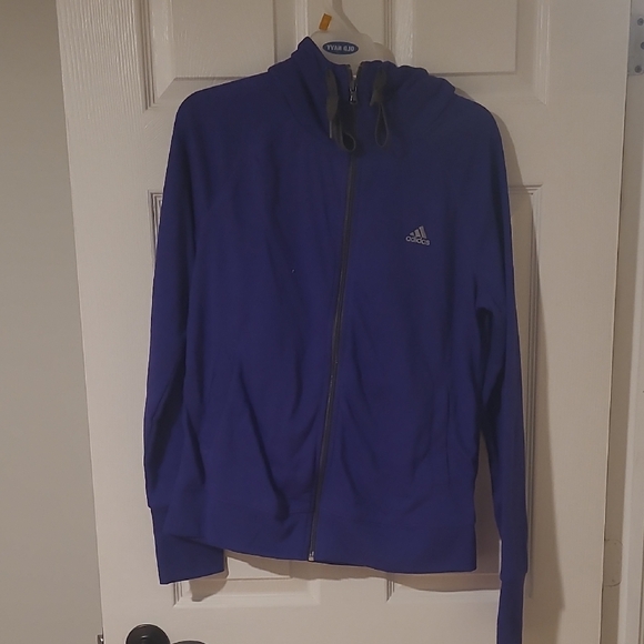 adidas Sweaters - Adidas Purple Full-Zip Hoodie